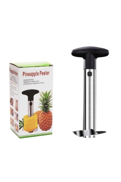 Generic Stainless Steel Pineapple Slicer with Sharp Metal Blade and Non-Slip Handle