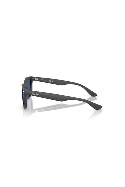 Ray-Ban 0RJ9052S 71768047 Unisex Nylon Rubber dark grey Square full frame for Children