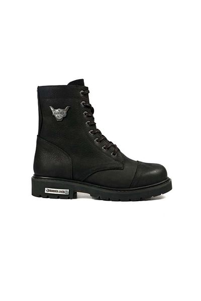 Hammer Jack Μαύρες Dock Step Unisex Γνήσιες Δερμάτινες Μπότες