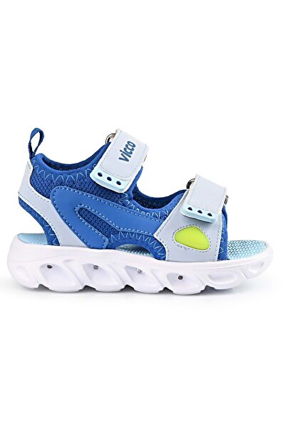 Kocamanlar Ayakkabı Vicco Roy Orthopedic Lighted Children's Sandals - Blue