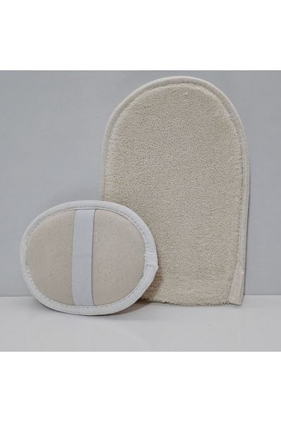 Glow Natural Pumpkin Fiber Pumpkin Fiber Glove Oval Pumpkin Washcloth Bath Face and Body Washcloth
