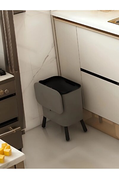 ALPAR 15 Liter Luxury Free Standing Functional Lid Bathroom And Kitchen Luxury Trash Can