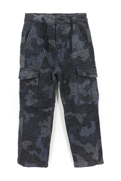 DobaKids Camouflage Patterned Cargo Pocket Baby Boy & Kids Stamp Pants