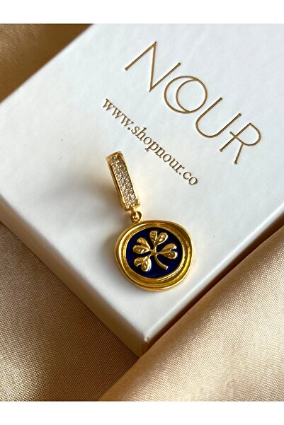 Nour Co Ajda Bilezik Charm Mavi Yonca