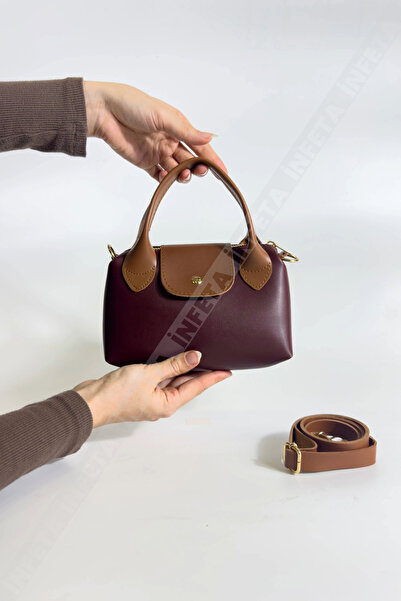 İnfeta حقيبة يد وكتف نسائية صغيرة الحجم بمقبض من الجلد الصناعي