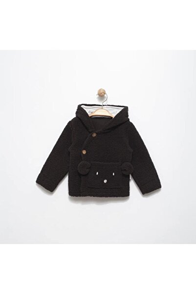 Trolly Kids Erkek Çocuk Ayıcık Cepli Peluş Hırka