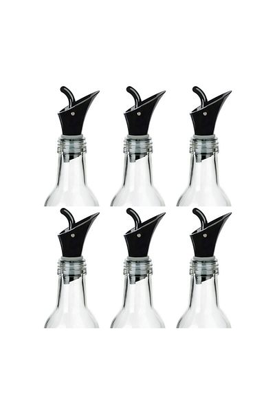 Titiz Plastic Bottle Pourers for Liquids 6 Pcs Set