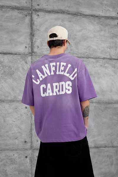 NOMARC Μωβ μπλουζάκι Canfield Card Written Oversize
