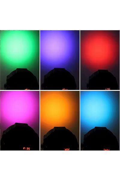 Generic فلاش بيردي الوان 18FLAT PAR LIGHT LED