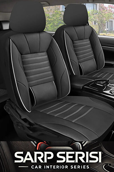 TROBUS Dacia Duster SUV 2007-2012 Aracınıza Uyumlu Siyah Beyaz Sarp Serisi Be...