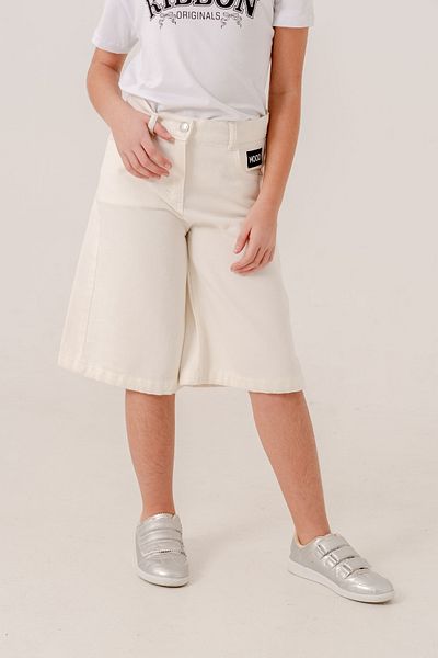 GİYİCEM TEKSTİL Girl's Bermuda Linen Shorts 2877