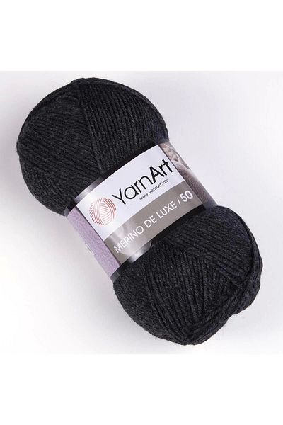 Yarnart MERINO DE LUXE 50 - ΑΝΘΡΑΚΙΤΙΚΟ Κλωστή Πλέξιμο στο χέρι -359