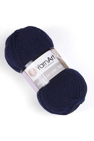 Yarnart MERINO DE LUXE 50 - NAVY BLUE-583 Νήμα για πλέξιμο στο χέρι