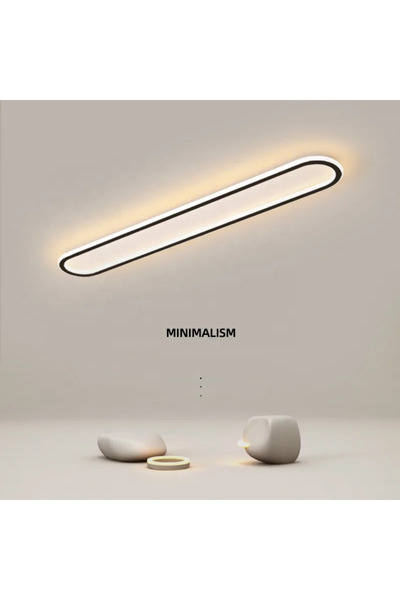 N Naturel Aydınlatma 120cm Ledli Plafonyer Avize / Içe Ve Dışa Işık / 3 Renk ...