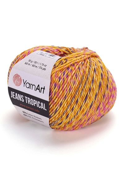 Yarnart Τζιν Tropical - Μαρμάρινο Χειροποίητο Πλεκτό Νήμα Ebruli-617