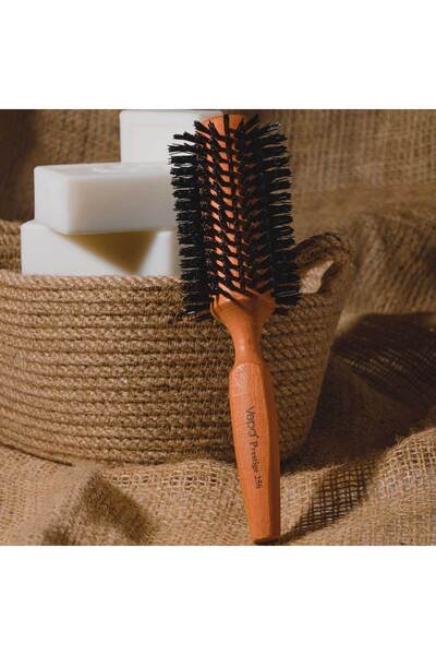 Vepa Prestige Hair Brush 256 - Wooden, Heat Resistant, Comfortable Grip, Lux Series, Professional Use