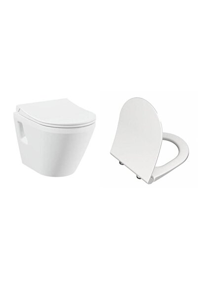 VitrA İntegra Rim-ex Kanalsız Asma Klozet + VitrA Slim Duroplast Klozet Kapağ...