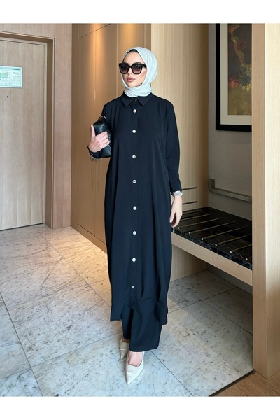 sevannaluxurydesign Çıt çıt detay tunik & pantolon takım