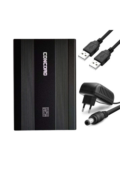Concord 3.5 Inç Usb 2.0 Harddisk Hdd Kutusu Sata Harici – Metal Kasa, 10tb Destekli, Tak & Çalıştır, C-722