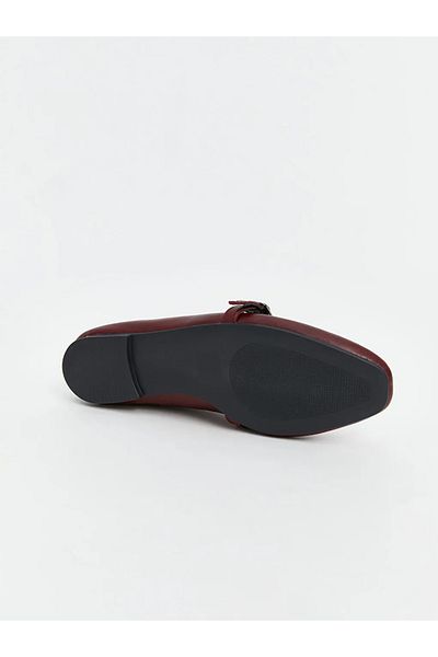 LC Waikiki Balerina de damă LCW STEPS cu aspect piele neagră
