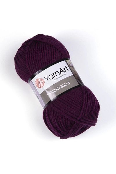 Yarnart Merino Bulky - Πλεκτό Χέρι Νήμα Plum-10094