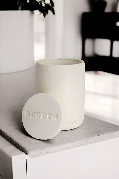 Ghogol Home Bole Countertop Concrete Pepper Shakers - Spice Rack