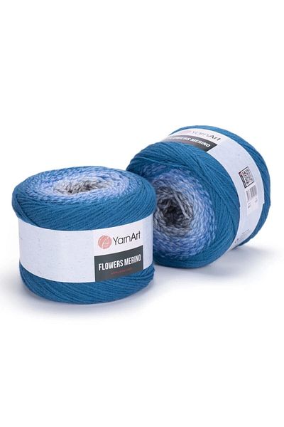 Yarnart Flowers Merıno - Μαρμάρινο Χειροποίητο Νήμα Πλεκτομηχανής Ebruli-540