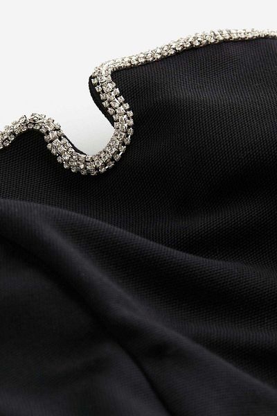 H&M Rhinestone-trimmed bandeau dress
