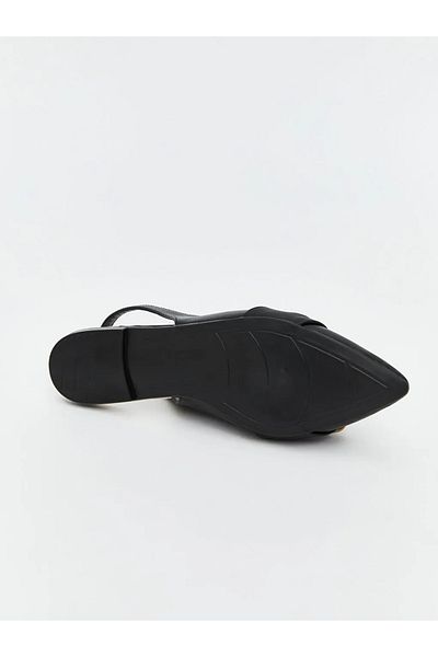 LC Waikiki Γυναικείες μπαλαρίνες LCW STEPS Black Pointed Toe