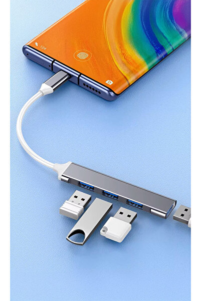 Genel Markalar Type-C Girişli Usb Çoklayıcı Usb - 4 Type-C Girişli Usb Çoğalt...