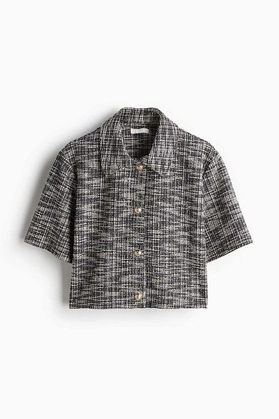 H&M Bouclé jersey cardigan