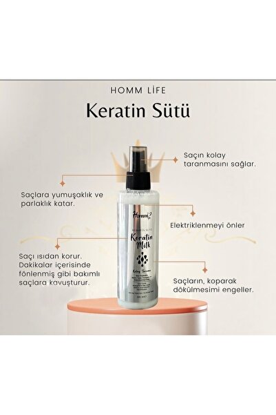 Homm Bitkisel HOMM LIFE KERATİN SÜTÜ SPREY 200 ML