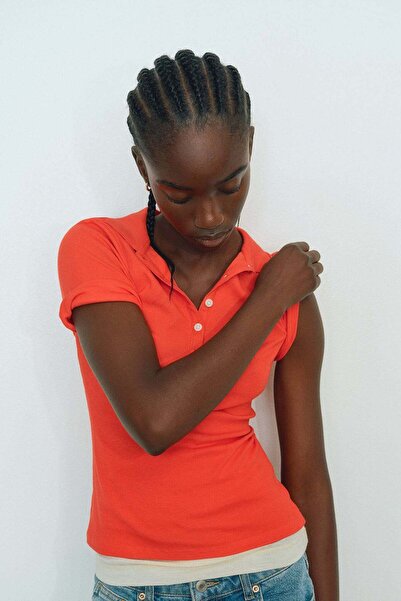 H&M Ribbed polo shirt