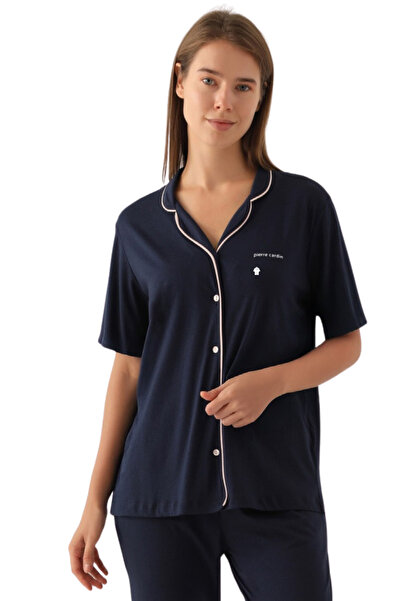 Pierre Cardin Kadın Yeni Sezon Uzun Paça  Kısa Kol Pijama Takımı VR01.77.15.21.U.Z01.11