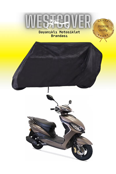 WestCover غطاء دراجة نارية أسود متوافق مع حقيبة Arora Freedom 125