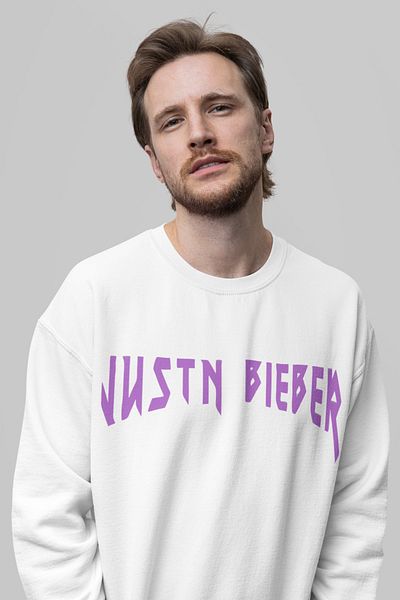 SEVBANO Justin Bieber Printed Unisex Oversize Design Singer Sweatshirt
