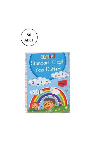 Toptan Bulurum Ema 50 Pieces Colorful Lined Lovely Writing Pads for Kids