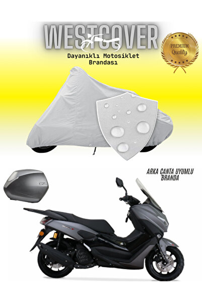 WestCover غطاء دراجة نارية متوافق مع حقيبة Arora Max-T، رمادي