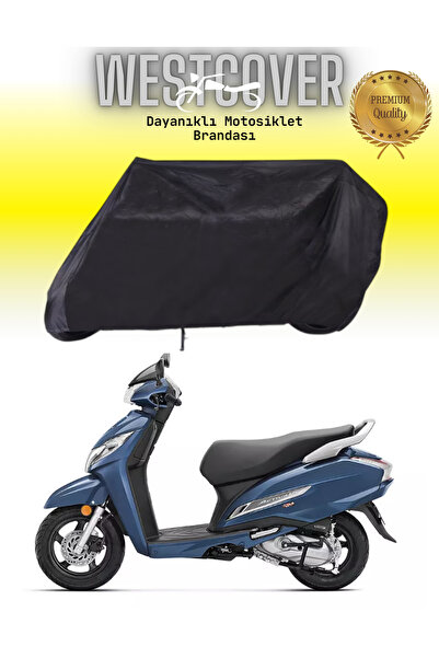 WestCover هوندا أكتيفا 110 حقيبة خلفية متوافقة مع القماش المشمع الأسود للدراج...