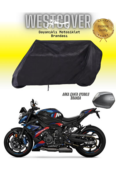 WestCover غطاء خلفي متوافق مع Bmw M 1000 RR، مشمع أسود للدراجات النارية