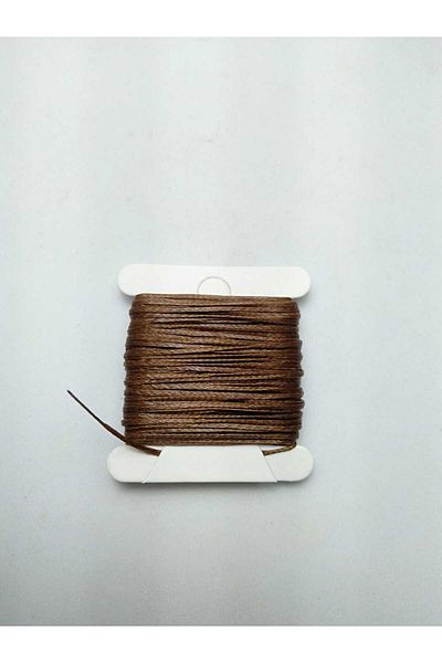 Eskişehir hobi sanat 10 μέτρα 0,6 mm κερωμένο σχοινί κανέλα καφέ χρώμα Σέλας δερμάτινο κολιέ ραπτικής Σχέδιο κοσμήματος Σχοινί βραχιολιών