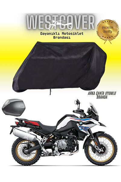 WestCover غطاء خلفي متوافق مع Bmw F 700 GS، مشمع أسود للدراجات النارية