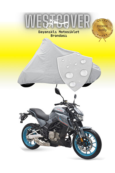 WestCover غطاء دراجة نارية متوافق مع حقيبة Arora SK250 K، رمادي