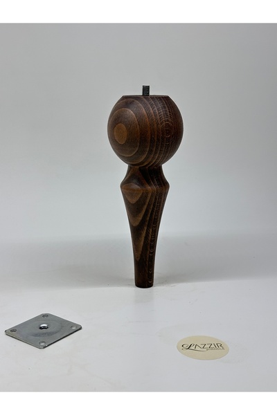 lazzir handle Ahşap Baş Top Bohem Ayak (K-A13) (Çap-7,5..Yükseklik-19) Tekli ...