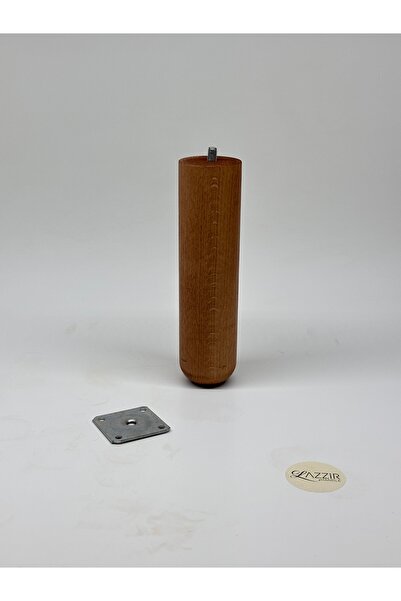 lazzir handle Picior boem rotund din lemn (A4) (Diametru-5,5..Înălțime-25) Suport pentru picior unic inclus