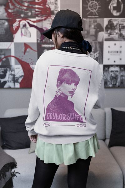 SEVBANO 1989 Singer Taylor Swift Printed Unisex Oversize Sweatshirt