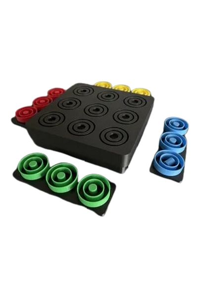 3D Brothers Otrio travel box game, for Family game nights, Developing strategic thinking and planning skills,