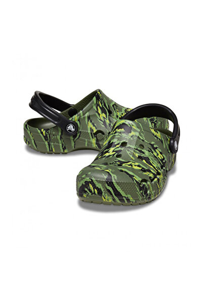 Crocs Baya Mevsimlik Baskılı Terlik Sandalet 2062309CX Kaplan Kamuflajı