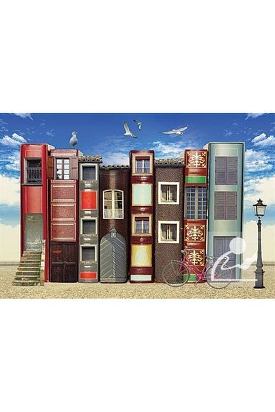 King Of Puzzle 1000 Piece Book Street Wooden Puzzle - KT05-M