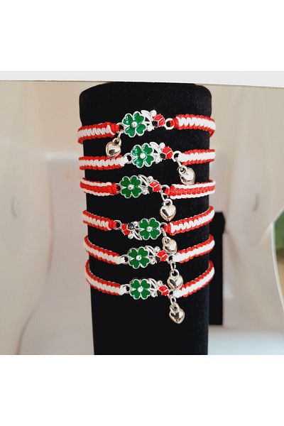 Minnoş Dükkan Clover Macrame Luck Bracelet
